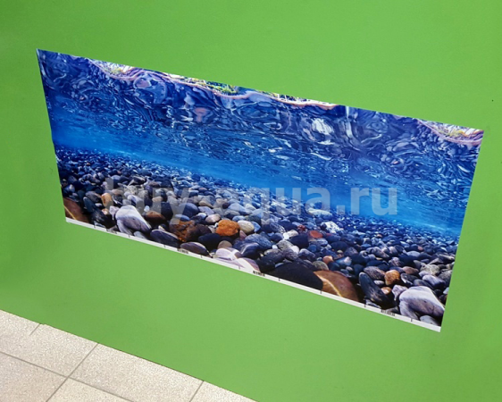 Фон Barbus Зелёное море/Горная река